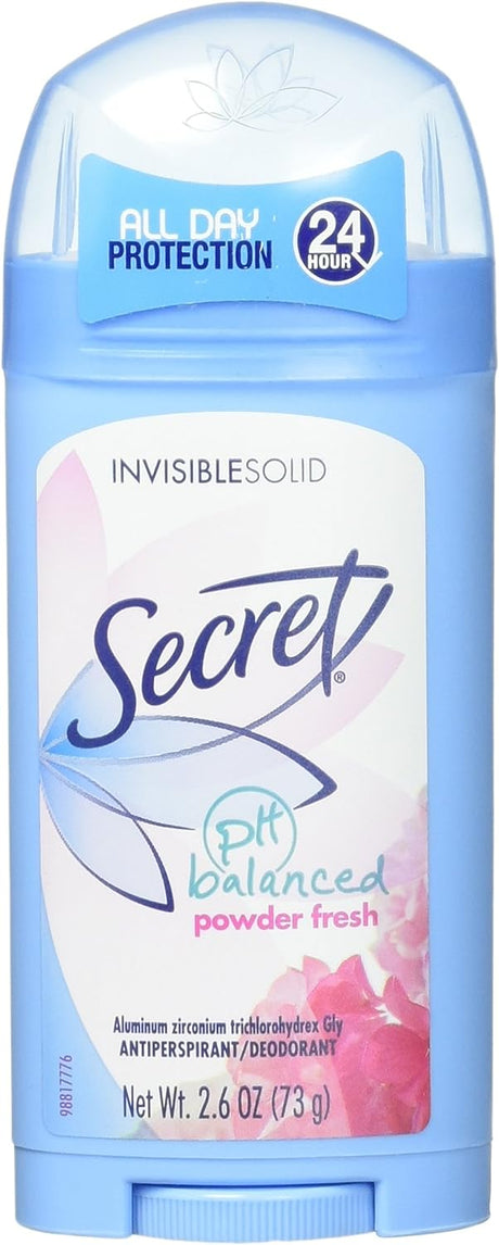 Procter & Gamble | Secret Invisible Solid Deodorant, Powder Fresh, 2.6 oz, 12/cs | 3700012343