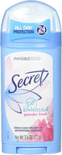 Procter & Gamble | Secret Invisible Solid Deodorant, Powder Fresh, 2.6 oz, 12/cs | 3700012343
