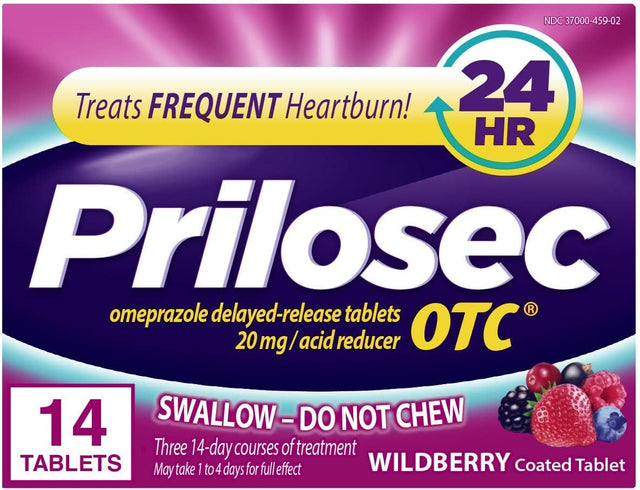 Procter & Gamble | Prilosec Otc Wild Berry 14/pk, 24 Pk/cs | 3700080836