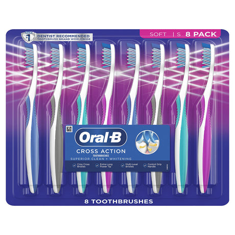 Procter & Gamble | Oral-B Cross Action Manual Toothbrushes, 8 pk. | 150971