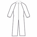 O&M Halyard Inc | Coverall Extra Protection White Disposable NonSterile | 10075