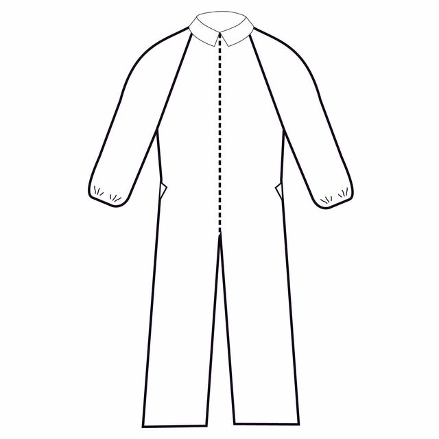 O&M Halyard Inc | Coverall Extra Protection White Disposable NonSterile | 10075