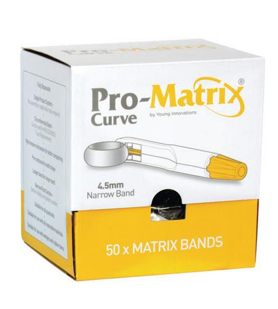 Pro-Matrix Band - Curved Narrow 4.5 mm 50/Pk 19001