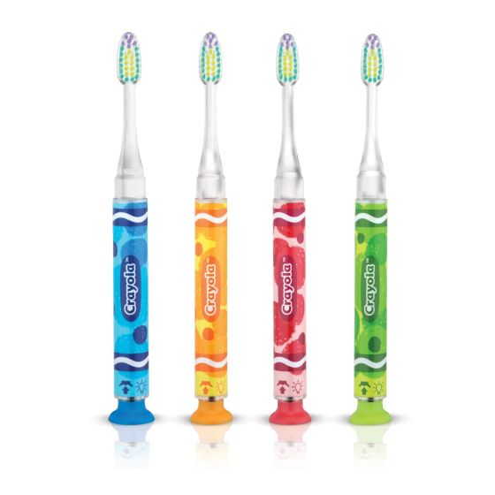 Sunstar | Crayola Toothbrush With Timer And Light, Soft, 1 Dozen | 202RL