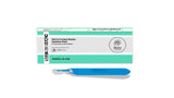 SurgiMac | #20 Sterile Stainless Steel Surgical Scalpel Blade with Plastic Handle | MacCut by SurgiMac | Box of 10 | MC-10-4120