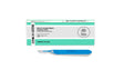 SurgiMac | #22 Sterile Stainless Steel Surgical Scalpel Blade with Plastic Handle | MacCut by SurgiMac | Box of 10 | MC-10-4122