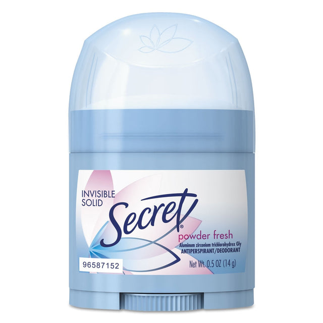 Procter & Gamble | Secret Invisible Deodorant, Solid Powder Fresh, Trial Size, 0.5 oz, 24/cs | 3700031384