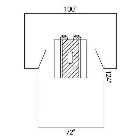 O&M Halyard Inc | Abdominal Drape Laparotomy Drape 100 W X 72 W X 124 L Inch Sterile | 89235