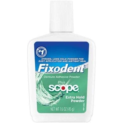 Procter & Gamble | Fixodent Extra Hold Powder Plus Scope, 1.6 oz, 24/cs | 80362566