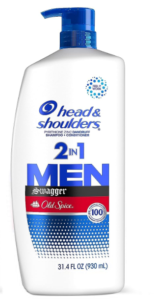 Procter & Gamble | Head & Sholders, Shampoo, Conditioner, 2N1, Old Spice, 31.4oz, 4/cs | 3700078285-1