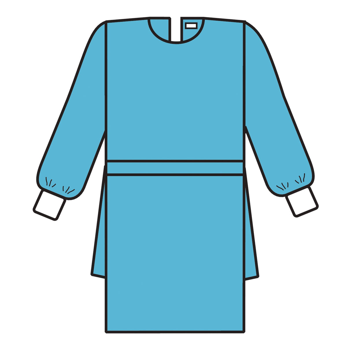 O&M Halyard Inc | Protective Procedure Gown Blue NonSterile Not Rated Disposable | 69025-PK/10