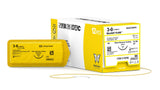 SurgiMac | MacSuture 3-0, 30" Absorbable Plain Catgut Suture with 19mm C-6 Reverse-Cutting Needle (3/8 Circle), 12/Box | 3G4CX30PG