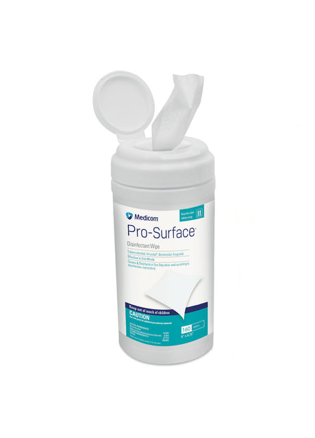 Medicom | 9" x 12" 65 Wipes/Canister, 12 Canisters/Cs. | 40061
