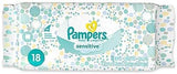 Procter & Gamble | Pampers Baby Wipes, Sensitive Pouch, 18/pk, 16pk/cs | 3700089282