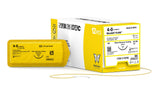 SurgiMac | MacSuture 4-0, 18" Absorbable Plain Catgut Suture with 19mm C-6 Reverse-Cutting Needle (3/8 Circle), 12/Box | 4G4CX18PG