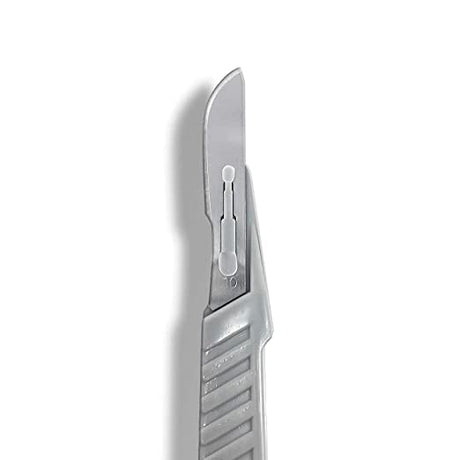 SurgiMac | Surgical Scalpel Blade, Plastic Handle, ProCut, Sterile, Stainless Steel, Box of 10 | 10-4110-P