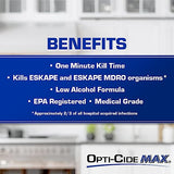Micro Scientific Industries | Opti-Cide Max Surface Disinfectant Cleaner Premoistened Wipe | M60034