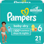 Procter & Gamble | Pampers Baby Dry Diapers, Size 6, 21/pk, 4pk/cs | 3700097078