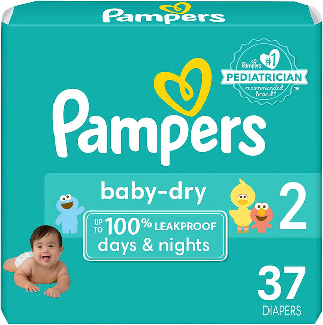 Procter & Gamble | Pampers Baby Dry Diapers, Size 2, 37/pk, 4pk/cs | 3700086209