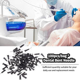 Pre-Bent Applicator Needle Tips, Black 19 gauge, bag of 100 Tips Q-1229