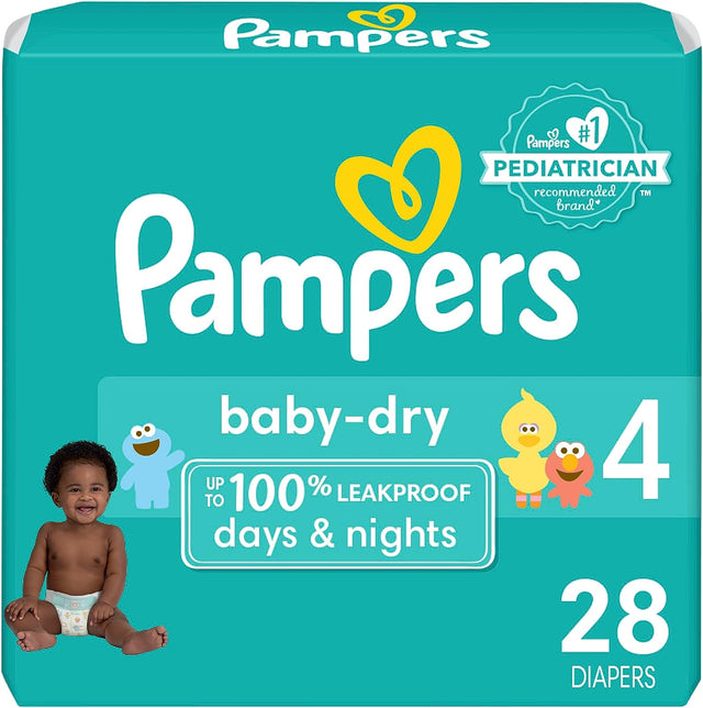 Procter & Gamble | Pampers Baby Dry Diapers, Size 4, 28/pk, 4pk/cs | 3700099828