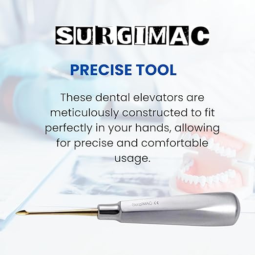 SurgiMac | SurgiMac Spade Elevator - Gold Tips, Stainless Steel, Air Series, 1/Pk | 12-1901