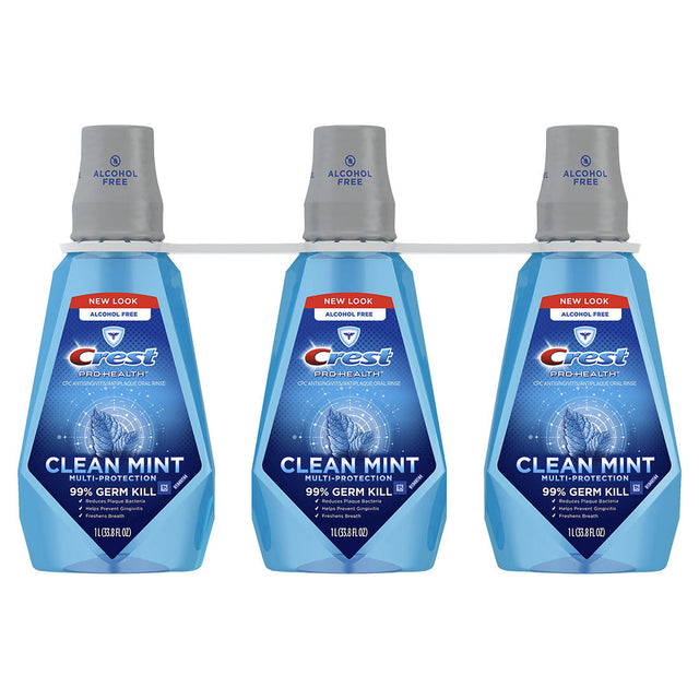 Crest | Crest Pro-Health Multi-Protection Clean Mint Mouthwash, 3 pk./1L | 76380