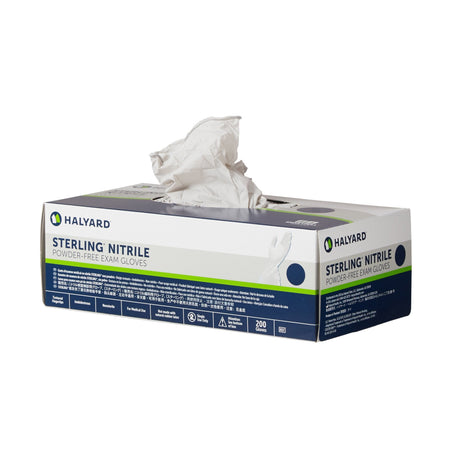 O&M Halyard Inc | Exam Glove STERLING NonSterile Nitrile Standard Cuff Length Textured Fingertips Gray Chemo Tested | 50705-200