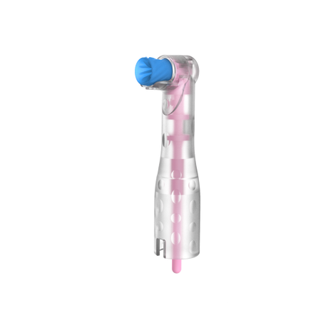 Pac-Dent | AntiSplatr disposable prophy angle, Firm cup, Blue | LSFAF-100