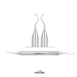 SurgiMac | SurgiMac #23A HDL #2 Curette , Optimal Plaque Removal, Stainless Steel, Air Series, 1/Pk | 10-720