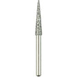 Shofu Dental | Robot FG Diamond, Needle Tapered Cylinder, ISO #166/022, 10.0 Length, Standard, 1/pk | 0852-1