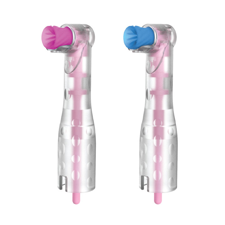 Pac-Dent | AntiSplatr disposable prophy angle, Soft cup, Pink | LSFAS-100