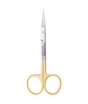 SurgiMac | SurgiMac Iris Scissors Straight with Tungsten Carbide Tips, Gold Handles, Stainless Steel, Air Series, 1/Pk | MS-001