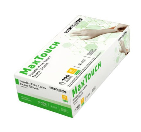 SurgiMac | Latex Exam Gloves, MacTouch by SurgiMac | 100 Count | 7115-XS