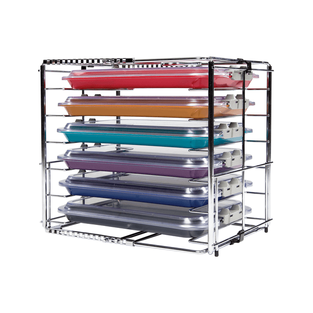 Zirc Dental Products | Multi-Mod 6-Place Rack, Can hold 6 trays or 3 tubs with covers, Adjustable | 21Z105