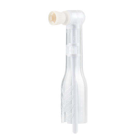 Pac-Dent | Oscillating AntiSplatr Mini disposable prophy angle, Firm cup, white, 100/box | ASMF-100
