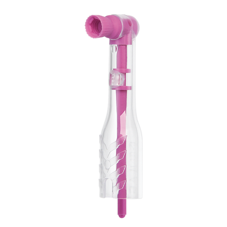 Pac-Dent | Oscillating AntiSplatr Mini disposable prophy angle, Soft cup, Pink, 100/box | ASMS-100