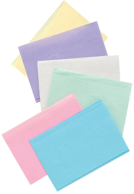 Mydent | Towel, 2-Ply Paper, Poly, 18" x 13", Lavender, 500/Cs | PB-8004