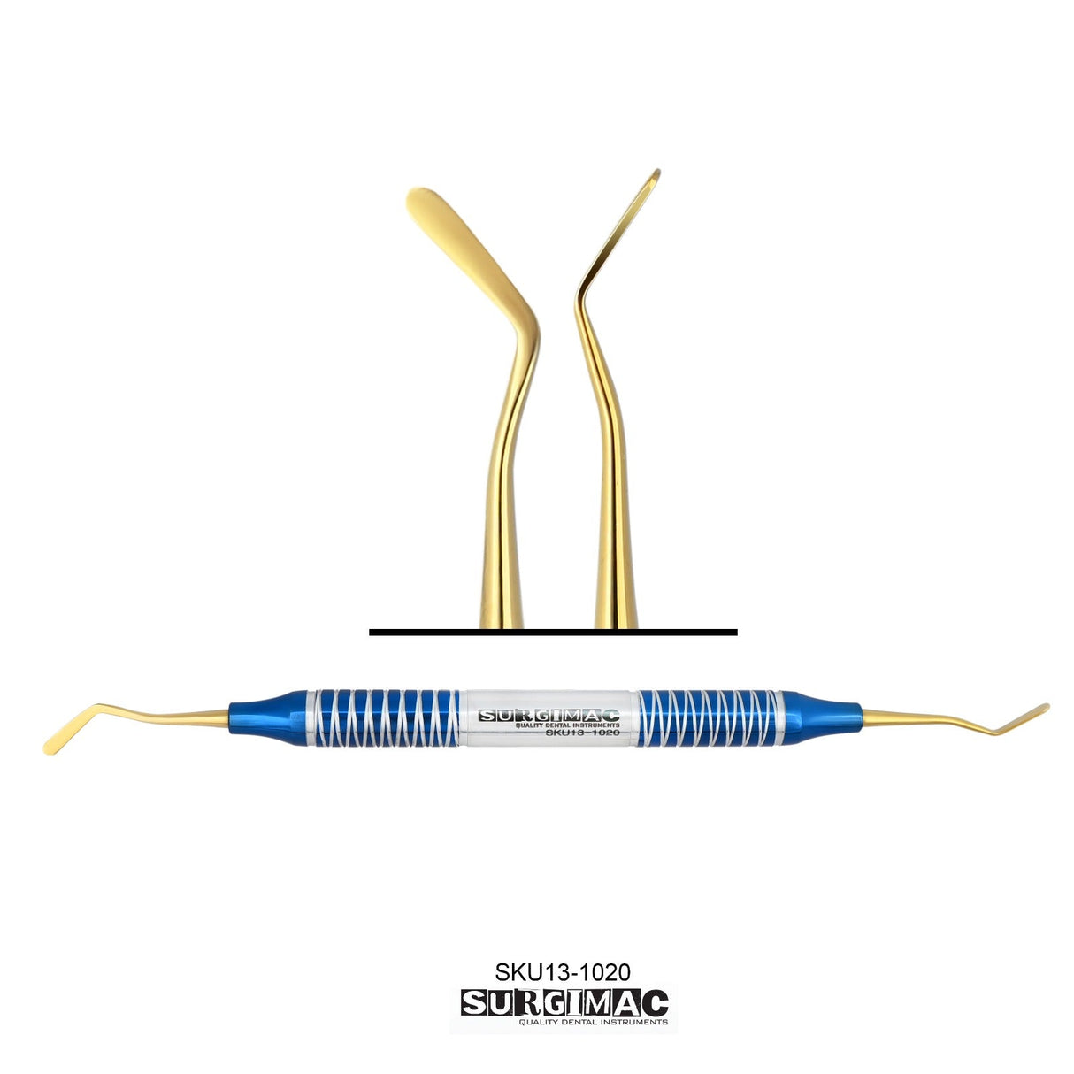 SurgiMac | SurgiMac #6 Plastic Filling Instrument, Gold Tips with Blue Titanium Handle, 1/Pk | 13-1020B