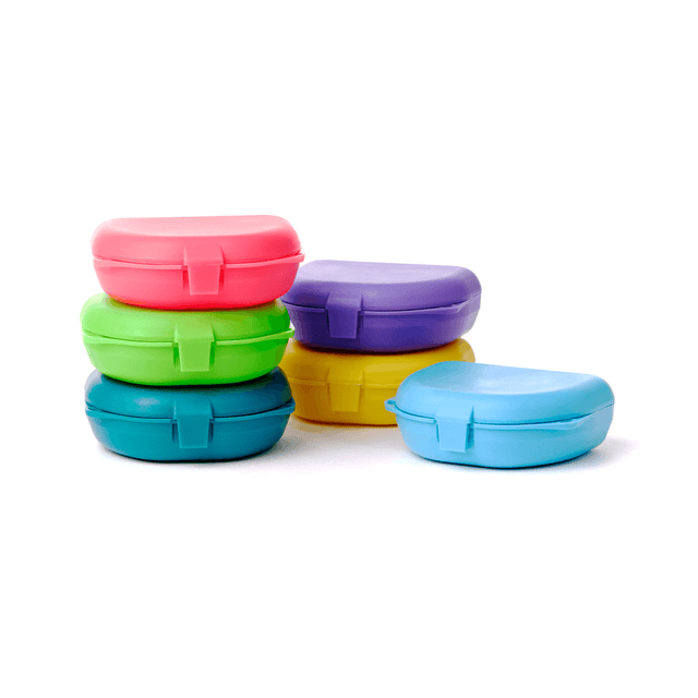 Zirc Dental Products | Retainer Box Assorted Colors 1" Deep, 12/Pk | 25R500