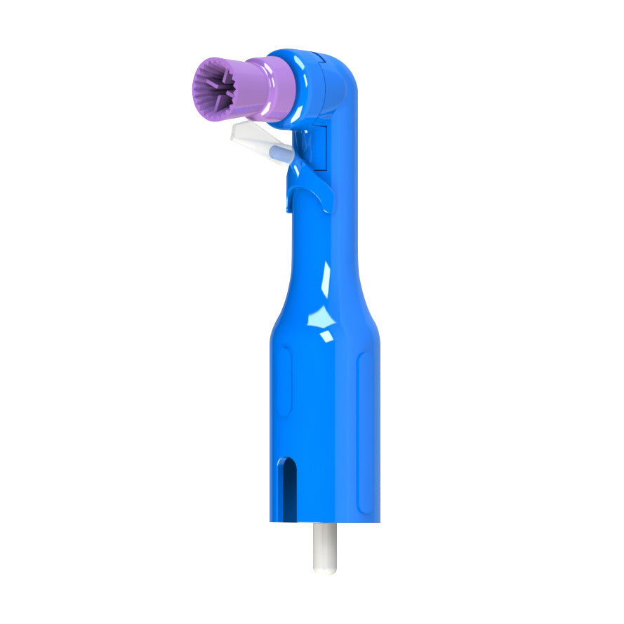 Young Dental | Young Splatter Guard Disposable Prophy Angles, Purple Webbed, Soft, Latex Free, 200/bx | 296252