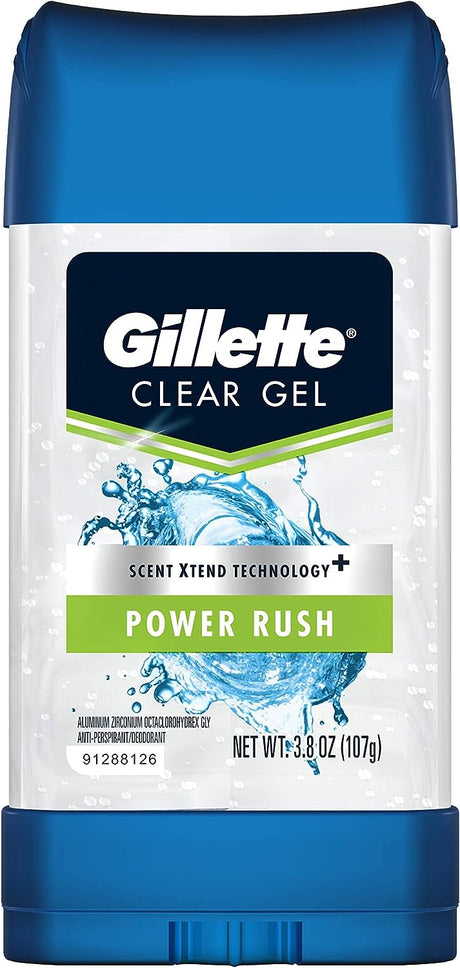 Procter & Gamble | Gillette Clear Deodorant, Gel, Power Rush, 3.8 oz, 12/cs | 4740065555-1