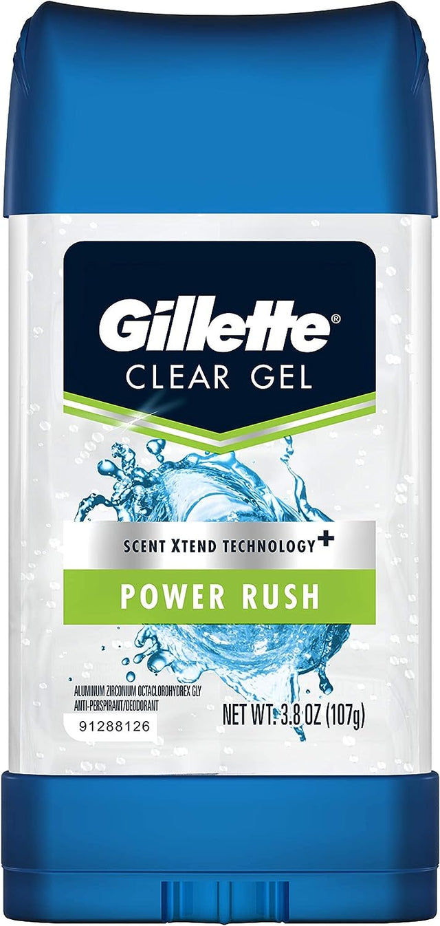 Procter & Gamble | Gillette Clear Deodorant, Gel, Power Rush, 3.8 oz, 12/cs | 4740065555-1