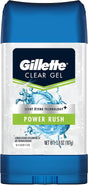 Procter & Gamble | Gillette Clear Deodorant, Gel, Power Rush, 3.8 oz, 12/cs | 4740065555-1