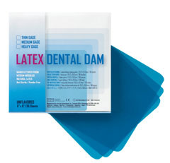 SurgiMac | Dental Dam, Heavy, Blue, Unflavored | 19301