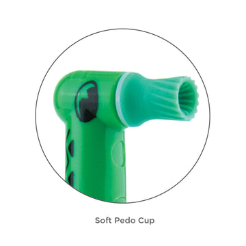 Pac-Dent | FUNimal Pedo disposable prophy angles, pedo soft cup assorted, 100/box | 167-100P