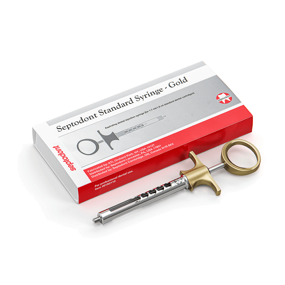 Septodont Dental Aspirating Syringes - Bronze 01N2110