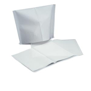 Poly Coated Headrest Covers, 10" x 10", White, 500/cs L0WHA