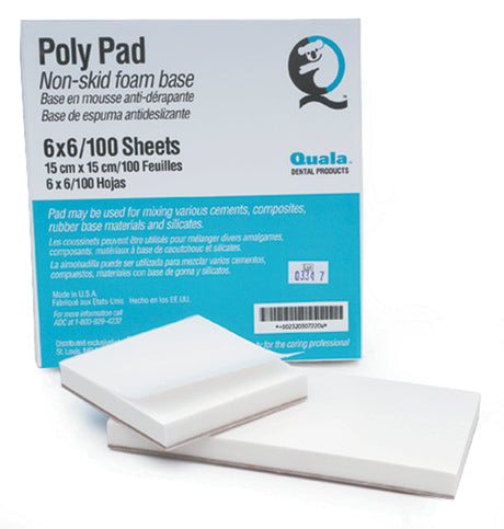 Mixing Pads, 3" x 3" Poly, 100/pad, 6 pads/pk 20307218