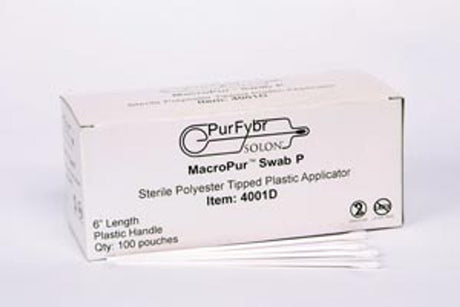 Medicom | Plastic Shaft Collection Swab, 6"L, Sterile, 1/pk, 100 pk/bx, 10 bx/cs | 4001R
